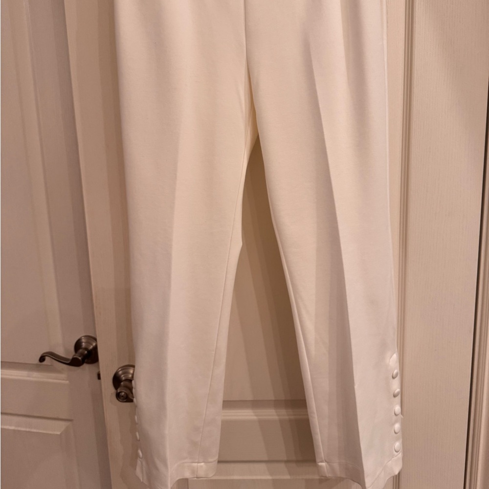 Elegant cream pont knit Women's Pants